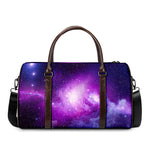 Purple Starfield Galaxy Space Print Duffle Bag