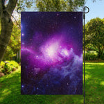 Purple Starfield Galaxy Space Print Garden Flag