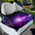 Purple Starfield Galaxy Space Print Golf Cart Seat Cover