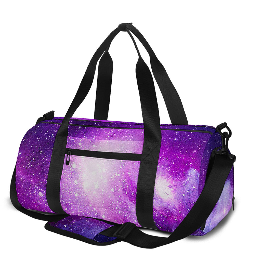 Purple Starfield Galaxy Space Print Gym Bag