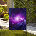 Purple Starfield Galaxy Space Print House Flag