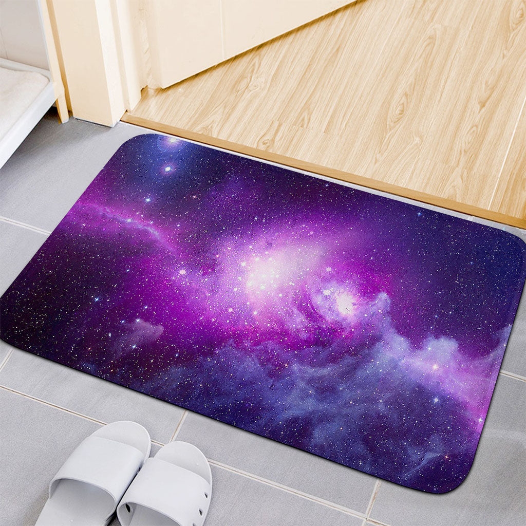 Purple Starfield Galaxy Space Print Indoor Door Mat