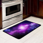 Purple Starfield Galaxy Space Print Kitchen Mat