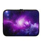 Purple Starfield Galaxy Space Print Laptop Sleeve