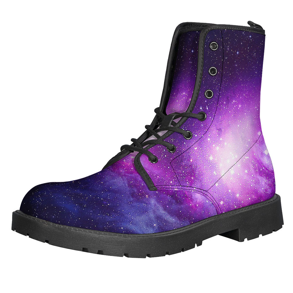 Purple Starfield Galaxy Space Print Backpack