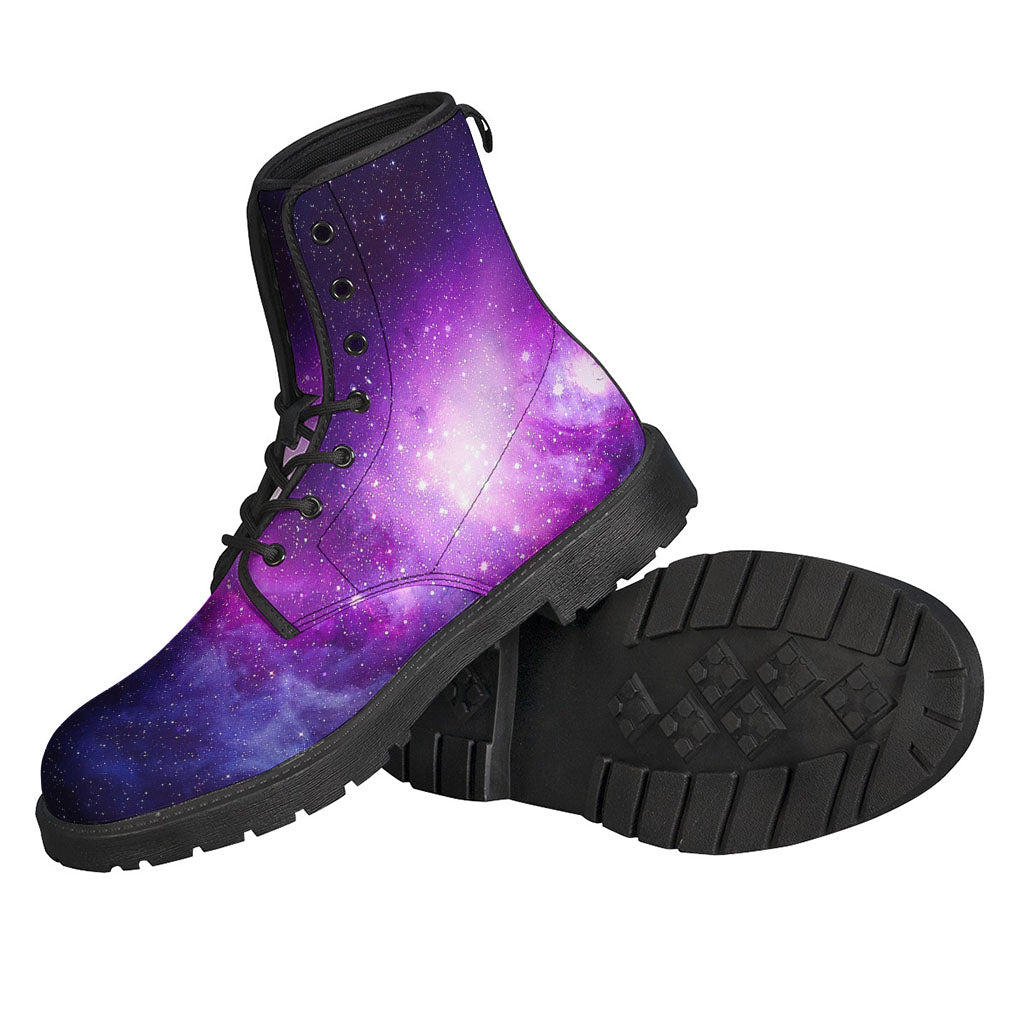 Purple Starfield Galaxy Space Print Backpack