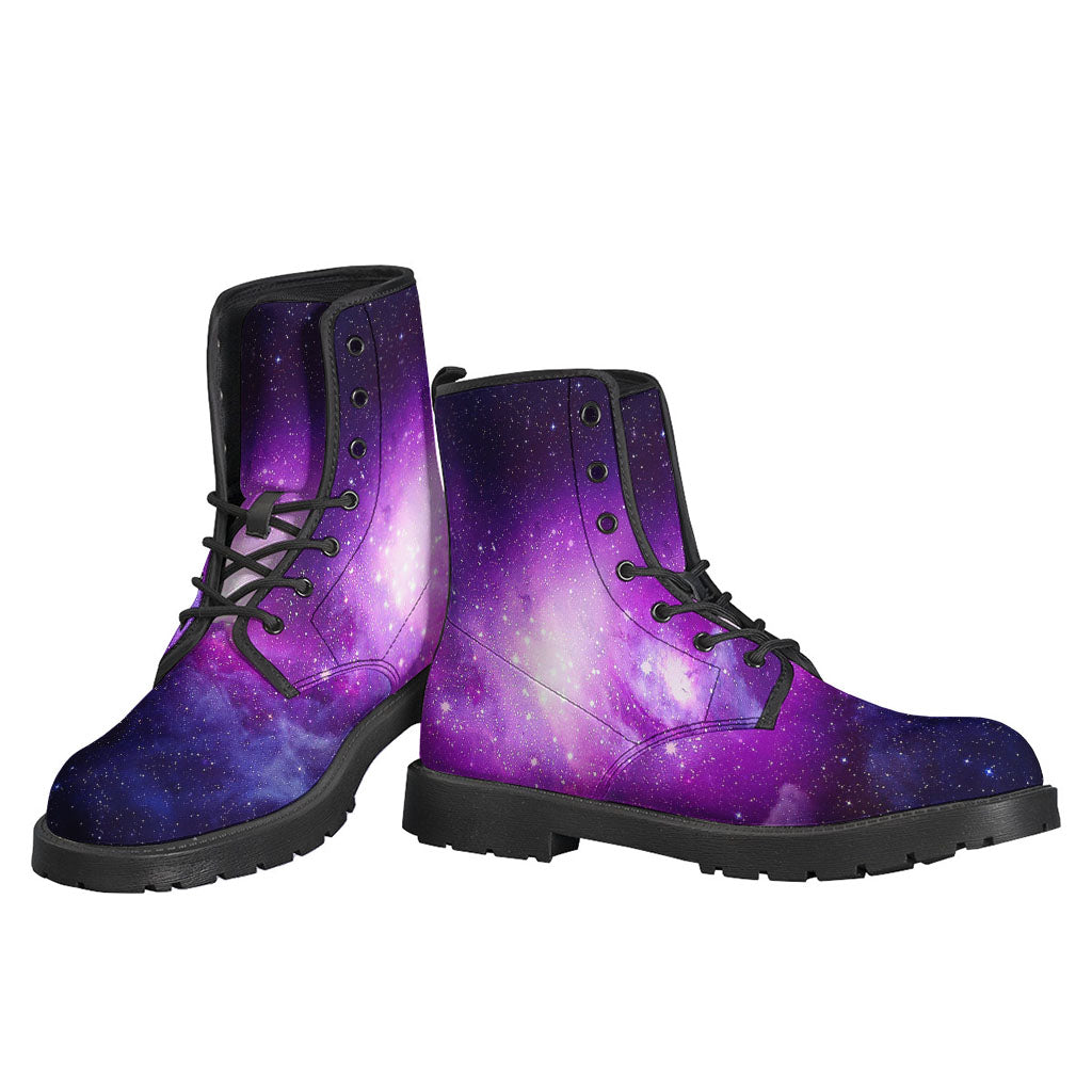 Purple Starfield Galaxy Space Print Backpack