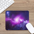 Purple Starfield Galaxy Space Print Mouse Pad