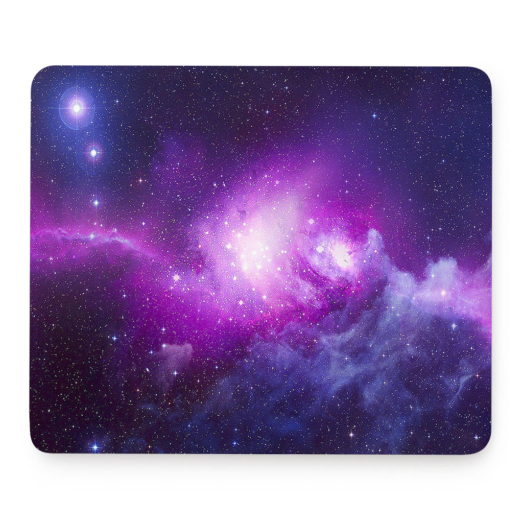 Purple Starfield Galaxy Space Print Mouse Pad