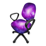 Purple Starfield Galaxy Space Print Office Chair Cover