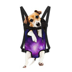 Purple Starfield Galaxy Space Print Pet Carrier Backpack