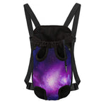 Purple Starfield Galaxy Space Print Pet Carrier Backpack