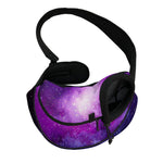Purple Starfield Galaxy Space Print Pet Sling Carrier