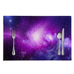 Purple Starfield Galaxy Space Print Placemat