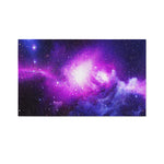 Purple Starfield Galaxy Space Print Polyester Flag
