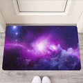 Purple Starfield Galaxy Space Print Rubber Doormat