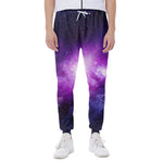 Purple Starfield Galaxy Space Print Scuba Joggers