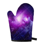 Purple Starfield Galaxy Space Print Single Oven Mitt