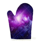 Purple Starfield Galaxy Space Print Single Oven Mitt