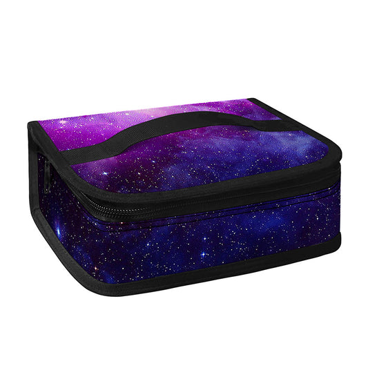 Purple Starfield Galaxy Space Print Small Lunch Bag