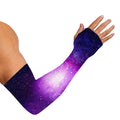 Purple Starfield Galaxy Space Print Sun Protection Arm Sleeves