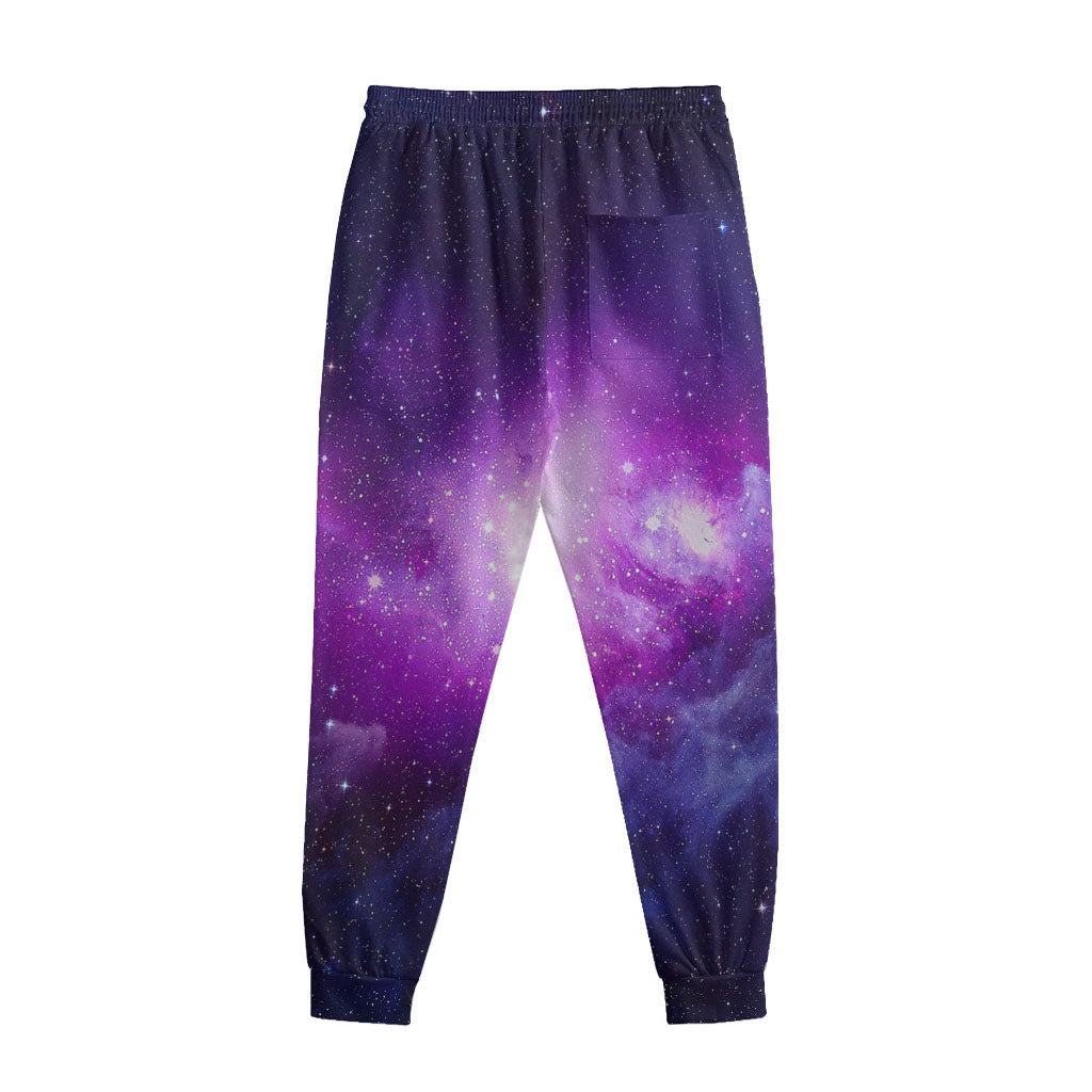 Purple Starfield Galaxy Space Print Sweatpants