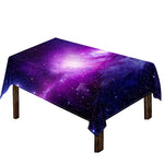 Purple Starfield Galaxy Space Print Tablecloth