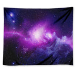 Purple Starfield Galaxy Space Print Tapestry