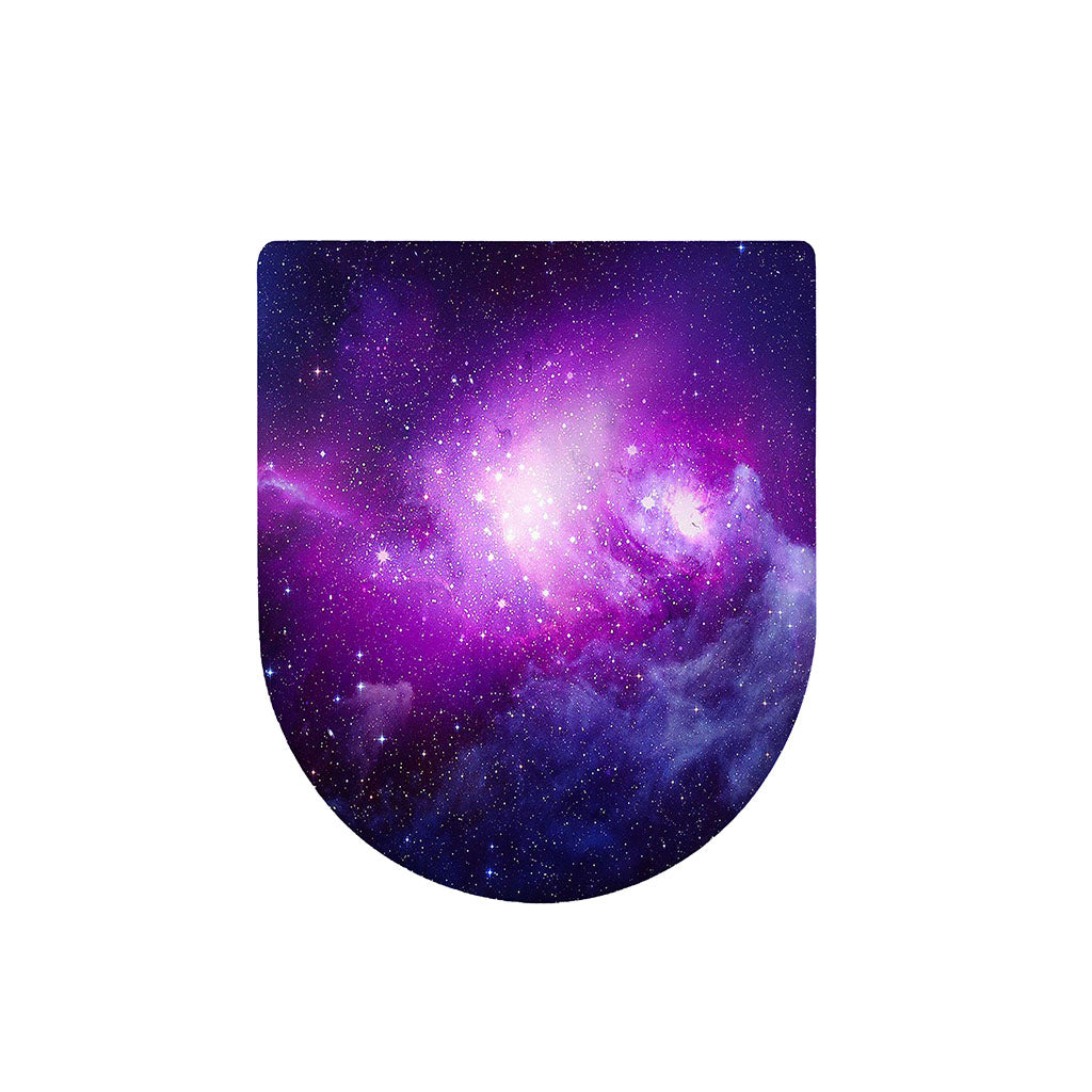 Purple Starfield Galaxy Space Print Toilet Lid Cover