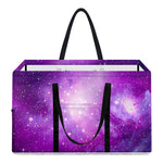 Purple Starfield Galaxy Space Print Utility Tote Bag