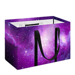 Purple Starfield Galaxy Space Print Utility Tote Bag