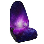 Purple Starfield Galaxy Space Print Waterproof Car Seat Cover