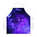 Purple Stars Nebula Galaxy Space Print Adjustable Apron