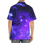Purple Stars Nebula Galaxy Space Print Aloha Shirt