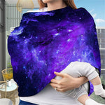 Purple Stars Nebula Galaxy Space Print Baby Seat Cover