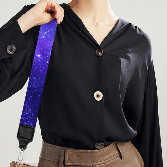 Purple Stars Nebula Galaxy Space Print Bag Strap