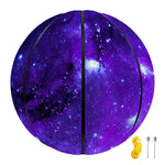 Purple Stars Nebula Galaxy Space Print Basketball