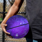 Purple Stars Nebula Galaxy Space Print Basketball