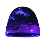 Purple Stars Nebula Galaxy Space Print Beanie