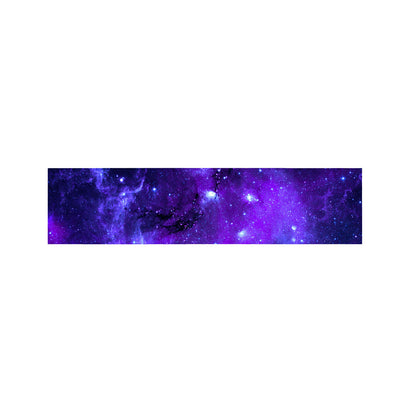 Purple Stars Nebula Galaxy Space Print Bed Runner