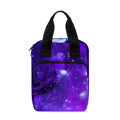 Purple Stars Nebula Galaxy Space Print Bible Tote Bag