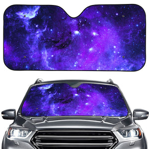 Purple Stars Nebula Galaxy Space Print Car Windshield Sun Shade