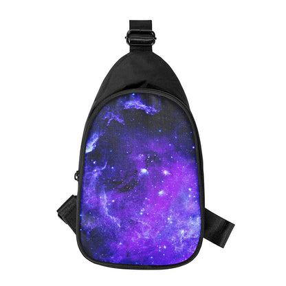Purple Stars Nebula Galaxy Space Print Chest Bag