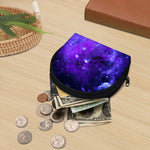 Purple Stars Nebula Galaxy Space Print Coin Purse