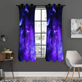 Purple Stars Nebula Galaxy Space Print Grommet Curtain Panels