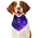 Purple Stars Nebula Galaxy Space Print Dog Bandana
