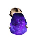 Purple Stars Nebula Galaxy Space Print Dog Zip Up Jacket