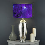 Purple Stars Nebula Galaxy Space Print Drum Lamp Shade