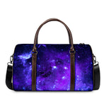 Purple Stars Nebula Galaxy Space Print Duffle Bag