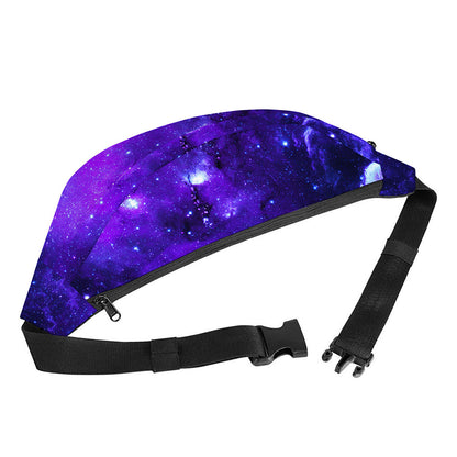 Purple Stars Nebula Galaxy Space Print Fanny Pack